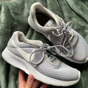 Grey Nike running shoes. Size 7.5